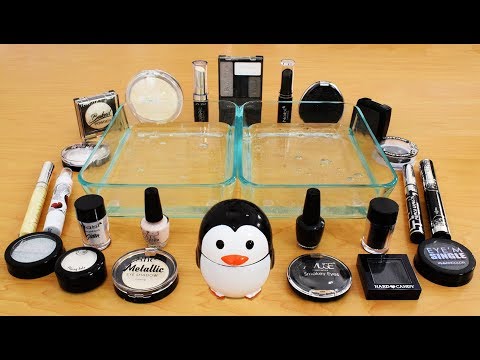 Mixing Makeup Eyeshadow Into Slime ! Black vs White Special Series Part 4 ! Satisfying Slime Video Video