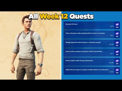 Fortnite All Week 12 Season Quests Guide - Chapter 3 Season 1