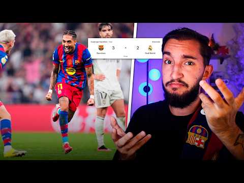 Barcelona 3 x 2 Real Madrid - RAPHINHA JÁ É MELHOR QUE VINI JR?🏆