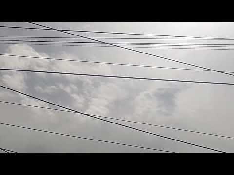 Avião voando perto do sol em Trairi CE (Airbus A321-231)