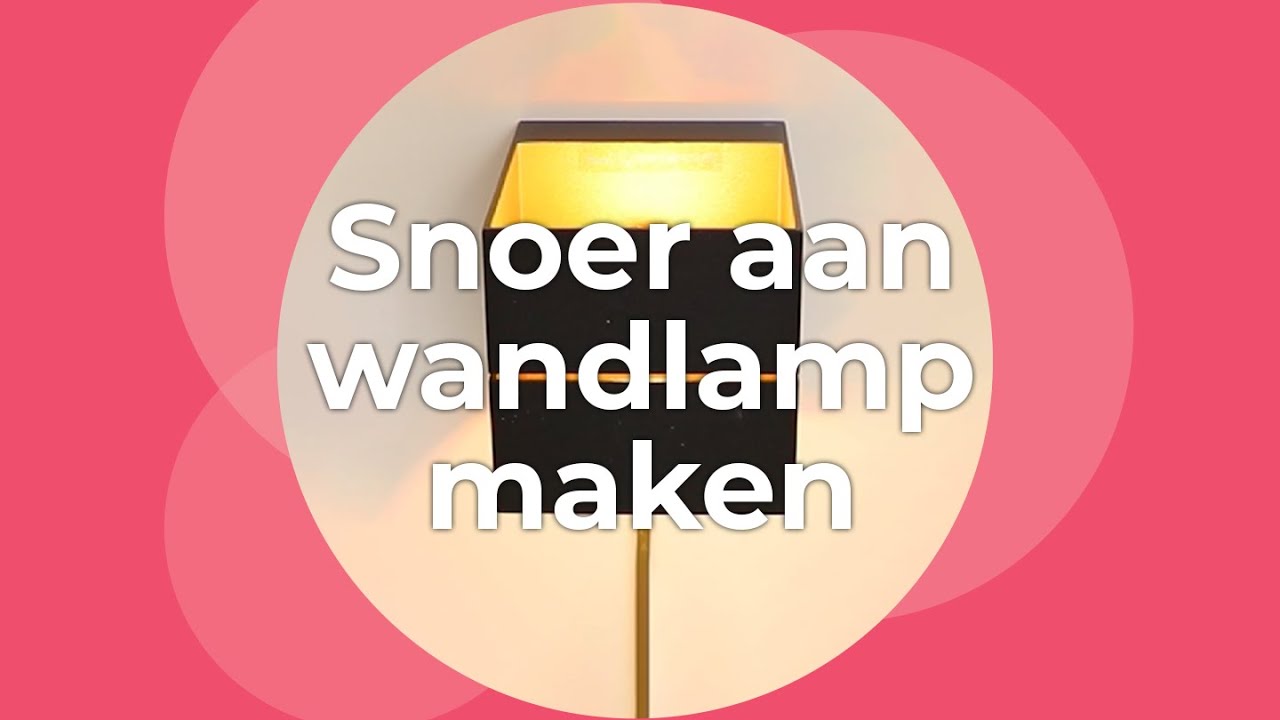 Snoer aan wandlamp maken