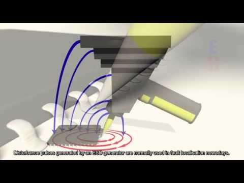 IC-Testsystem of Langer EMV-Technik GmbH for EMC-Parameters of ICs ESD Generator P331-2