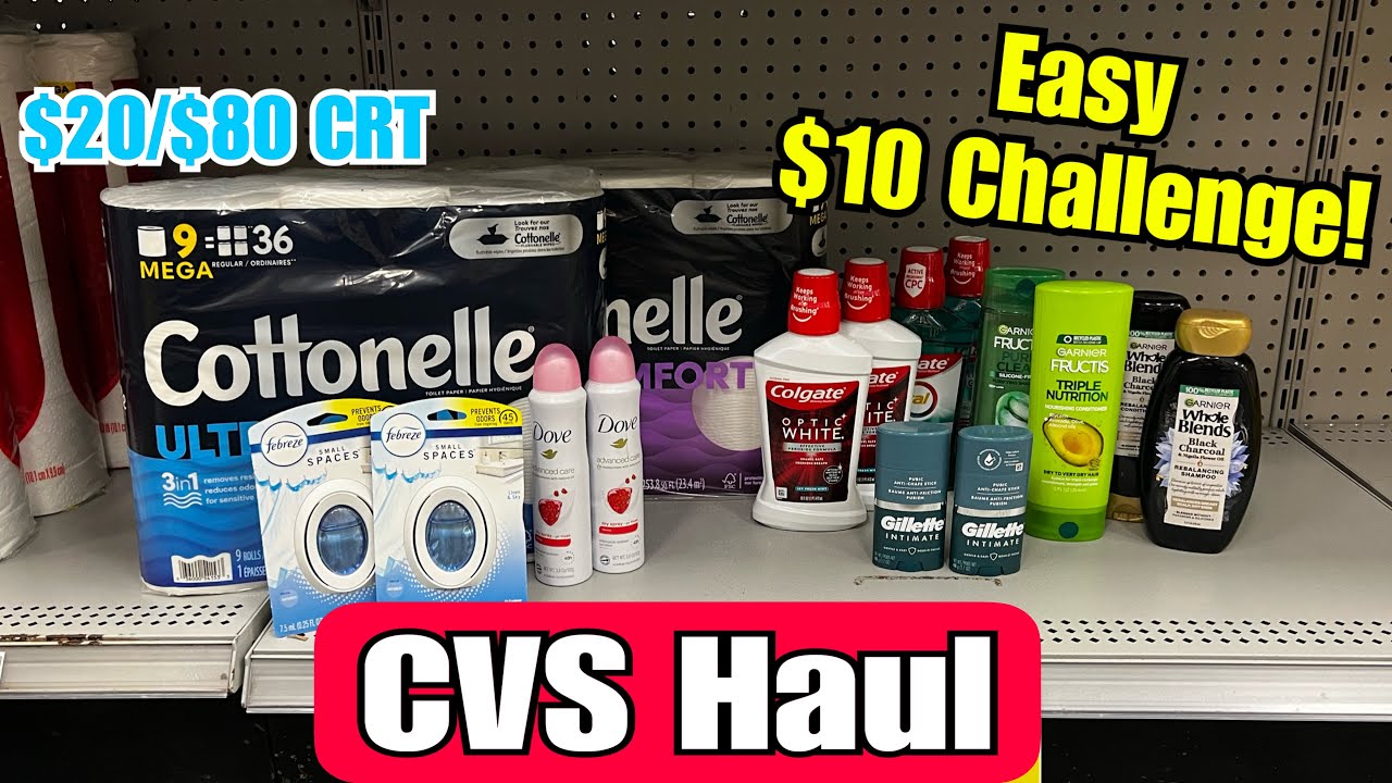 CVS Haul- Easy $10 Challenge! Using $20/$80 Purchase Coupons! 7/23-29/23