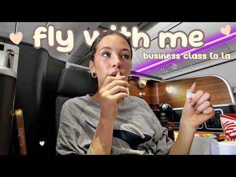 POV: you’re flying BUSINESS CLASS with me to LA 😭✨
