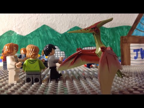 LEGO Jurassic World Pteranodon Attack (LEGO Stop Motion)