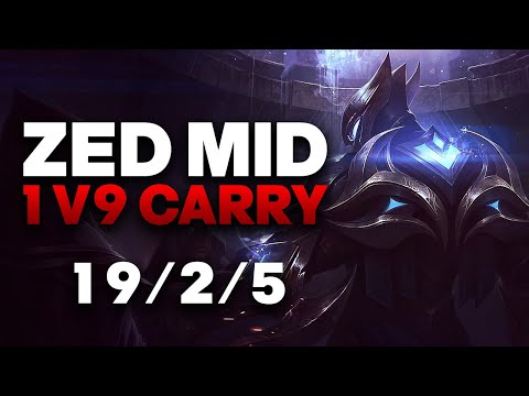 This Game Should've Been Lost But My Zed Was Too Clean -  Zed Mid Gameplay | League of Legends