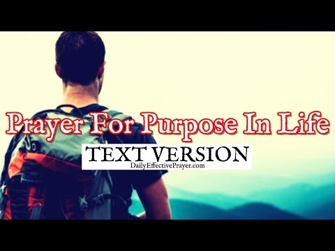 Prayer For Purpose and Direction In Life (Text Version - No Sound) Video