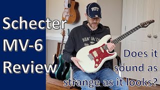 Video thumbnail for What's with Those Pickups? Schecter MV6 Review by davlav Music