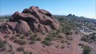 preview picture of video 'Hole-In-The-Rock Papago Park Phoenix Arizona Flyover'