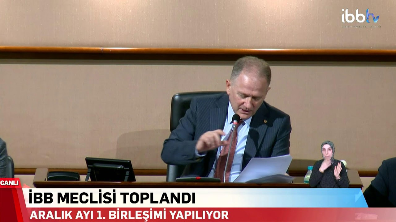İBB MECLİSİ ARALIK AYI TOPLANTISI 1. OTURUMU