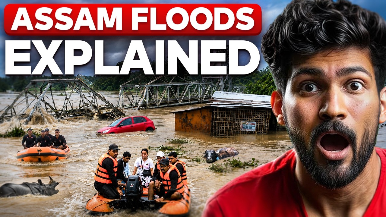 Why is Assam flooding? Explained in Hindi | Abhi and  Niyu