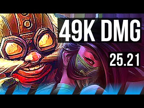 CORKI vs AKALI (MID) | 49k DMG | KR Grandmaster | 25.21