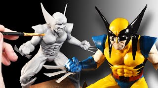 Sculpting Wolverine in Polymer Clay | Comic book style | Timelapse | Polymer clay Tutorial