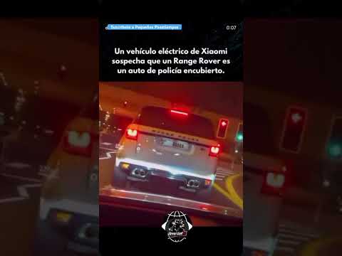 Los sensores de este auto detectaron un policía encubierto #shorts #curiosidades #policia #xiaomi