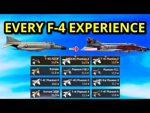 ONE kill with EVERY f-4 in War thunder (this was wild?!)