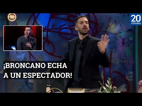 #Broncano kicks out a spectator on #LaResistencia for repeatedly interrupting the interview