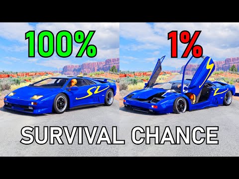 Best of Realistic Survival Chance Crashes #10 | BeamNG.drive
