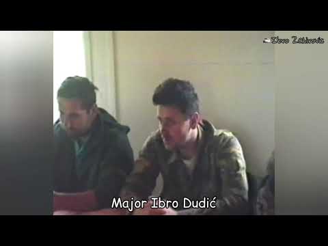 Major Ibro Dudić - poslednji snimak legendarnog komandanta 20.05.1995. Srebrenica