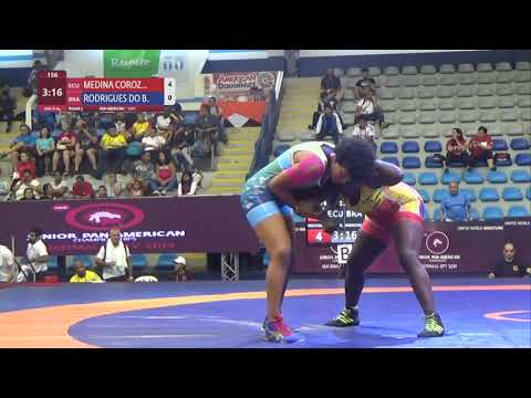 Round 3 WW - 76 kg: N. MEDINA COROZ (ECU) v. B. RODRIGUES DO (BRA)