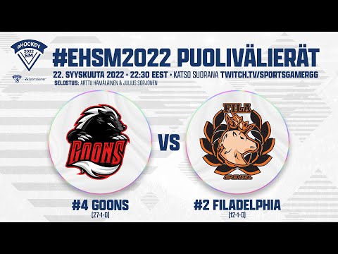 [6v6/FI] eHSM 2022 SF: GOONS vs. FILADELPHIA (Games 1-2)