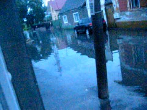 21.06.2010.Inundatie pe o strada de la margine din Timisoara