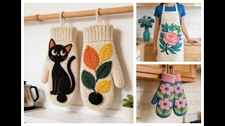 Crochet Apron & Glove Design Collection | Elegant Home Style#crochet #design