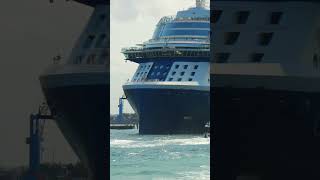 Impressive departure of Celebrity Beyond cruise ship