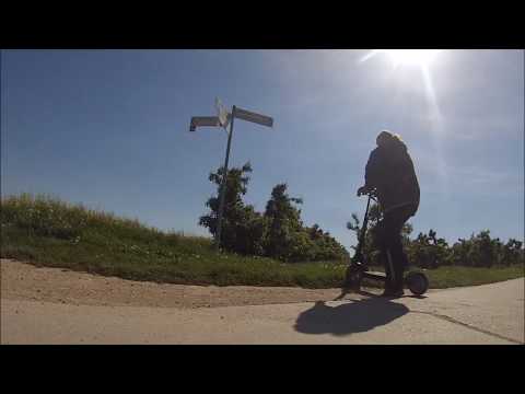 Fahrt auf den Feldern zwischen Kelkheim und Hoheim