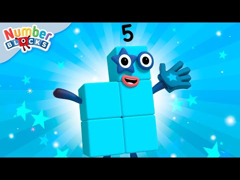 The Best Learn to Count Moments with Numberblock 5! 💙 Learn to Count for Kids | @Numberblocks - Kingdom Kids Zone, Little Learners - Numberblocks