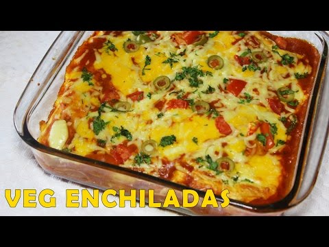 Cheesy Vegetable Enchiladas | Healthy Homemade Vegetarian Recipe | Mexican Cuisine | Kanak's Kitchen