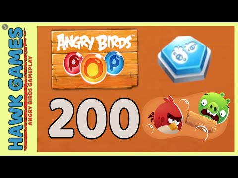 Angry Birds Stella POP Bubble Shooter Level 200 - Walkthrough, No Boosters
