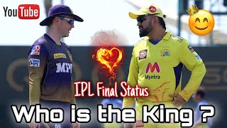 CSK vs KKR final match Whatsapp status#kkrvscsk#cskvskkr3kkr#csk#iplfinal#final#msdhoni#live#shorts