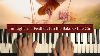 I'm Light as a Feather. I'm the Bake-O-Lite Girl (Piano Tutorial Lesson)