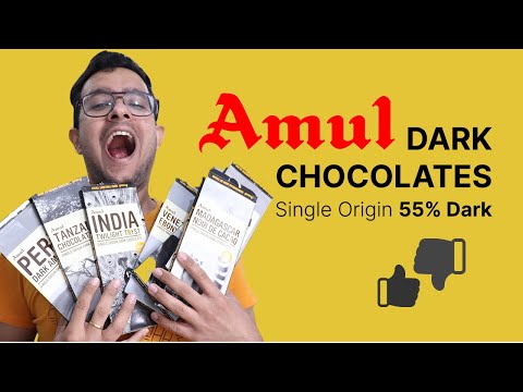How do they taste? New Single Origin Chocolates by Amul. 55% Dark Chocolates | Hindi Video