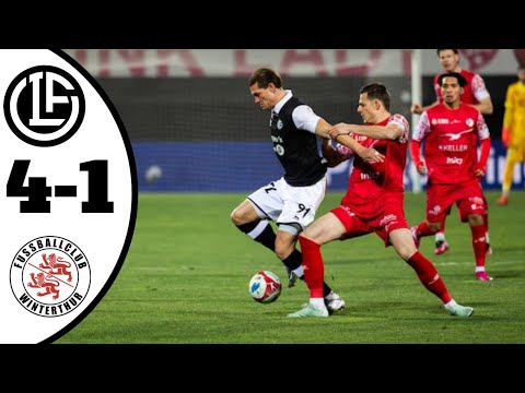 FC Lugano Vs FC Winterthur 4 - 1 Swiss Super League Highlights | Lugano Winterthur 