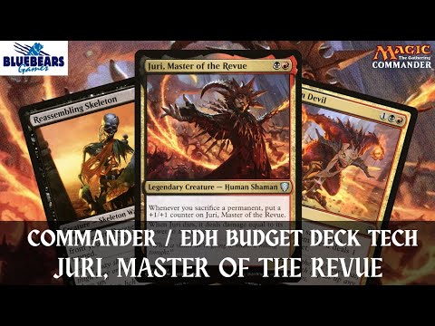 Juri, Master of the Revue | Magic the Gathering Commander budget deck tech | EDH | Sacrifice Voltron