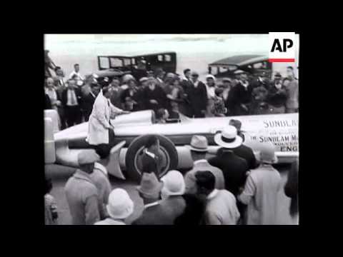 Kaye Don at Daytona Tests "Silver Bullet"