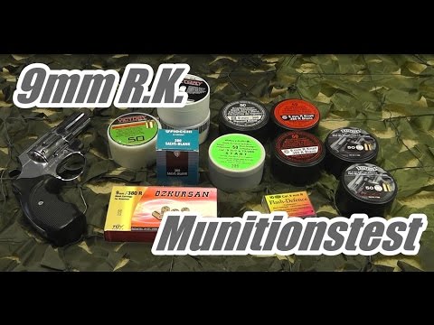 Munitionstest 9mm RK - 10 Knallpatronen im Vergleich /Review