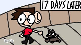 Your evil shadow has a cup of tea (lemon demon animation)