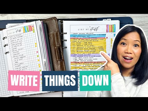 Getting Things Done (GTD) | List of "Stuff"