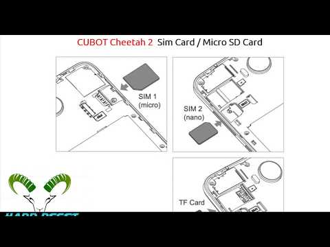 ☑️ CUBOT Cheetah 2 Insert Sim Card & Micro SD Card