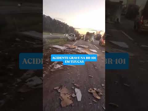 ACIDENTE GRAVE | BR 101 TIJUCAS SC #noticias