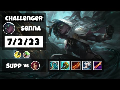 Senna Support 11.13 Challenger Gameplay Replay - S11 (7/2/23) - BR