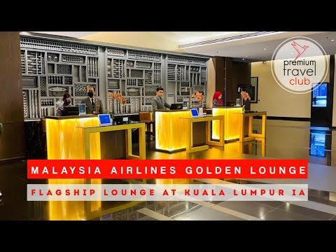 Golden Lounge da Malaysia Airlines no Aeroporto Internacional de Kuala Lumpur (KLIA)