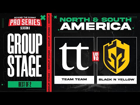 Team Team vs Black N Yellow Game 1 - BTS Pro Series 8 AM: Group Stage w/ rkryptic & neph