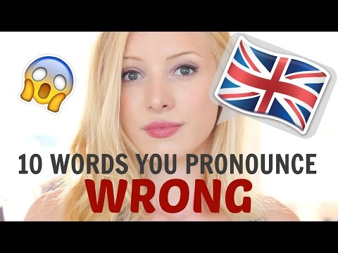 10 English words that you pronounce INCORRECTLY