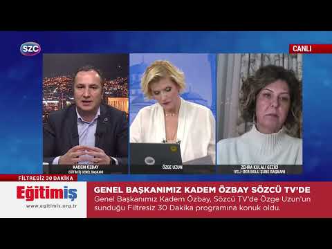 Eğitim-İş Genel Başkanı Kadem Özbay – Filtresiz 30 Dakika - Sözcü TV