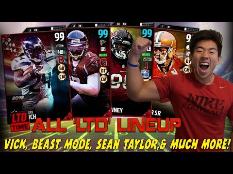 "ALL" LTD LINEUP! ONLY LIMITED TIME CARDS! MADDEN 17 ULTIMATE TEAM