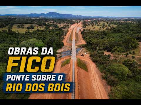 FICO AVANÇA E GANHA FORMA: OBRAS DA PONTE SOBRE O RIO DOS BOIS | ALTO HORIZONTE-GO/NOVA IGUAÇU-GO