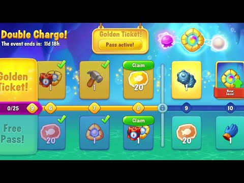 @Fishdom Level 10042 - 10044. Double Charge Level 8 🔓